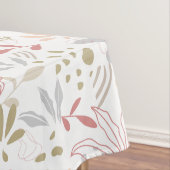 Contemporary Leaves Grey, Brown, Rust テーブルクロス (インサイチュ)