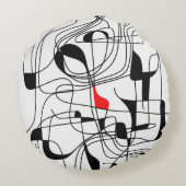 Contemporary Linear Design ラウンドクッション (裏面)