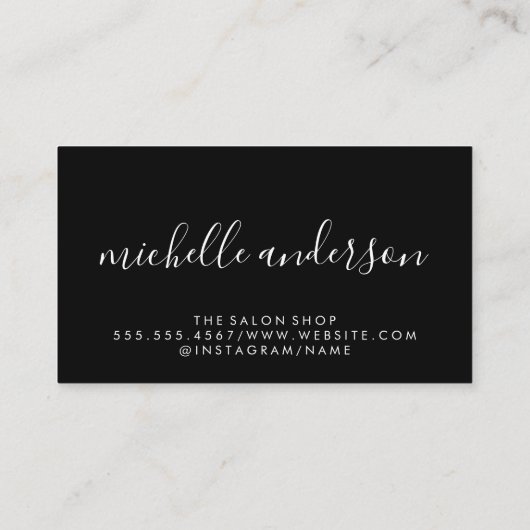 Contemporary Makeup Artist Palette 名刺 (裏面)