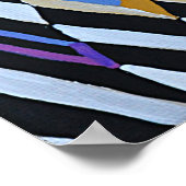 Contemporary Minimalism  Hand Painted Art ポスター (角)