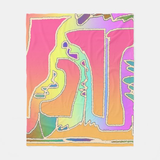 Contemporary Mosaic  フリースブランケット (正面)