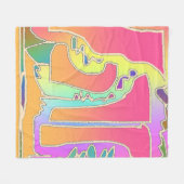 Contemporary Mosaic  フリースブランケット (正面(横))