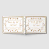 Contemporary Personalized Wedding Guest Book ゲストブック (全面)