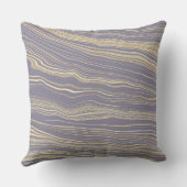 Contemporary Plum, Tan with Linen Pattern クッション (裏面)