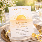 Contemporary Sunrise Aesthetic 招待状