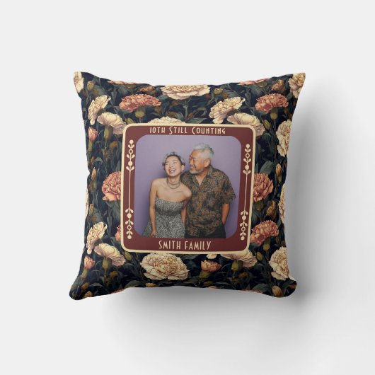 Contemporary Thoughtful Relationship Throw Pillow  クッション (裏面)