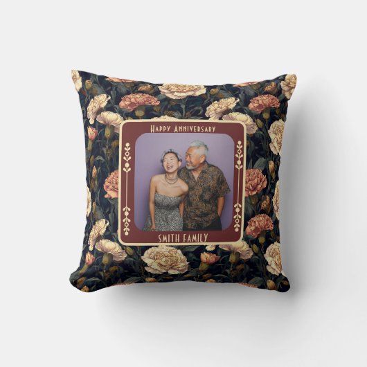 Contemporary Thoughtful Relationship Throw Pillow  クッション (正面)