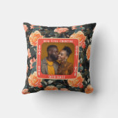 Contemporary True Love  Anniversary Throw Pillow クッション (裏面)
