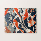 Contemporary ukiyoe, goldfish ジグソーパズル (横)