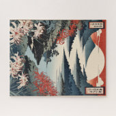 Contemporary ukiyoe, Japanese landscape in autumn ジグソーパズル (横)