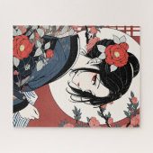 Contemporary ukiyoe, Kimono beauty ジグソーパズル (横)
