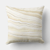 Contemporary White, Tan, Linen Pattern クッション (裏面)