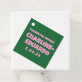 ContemporaryHandwritingレトロ結婚のウェルカムサイン フェイバータグ (インサイチュ)