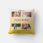 Contempory Mom Keepsake - Four Photo Layout クッション (正面)