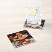 Contempt for Red Roses – A Portrait of Raw Anger スクエアペーパーコースター (インサイチュ)