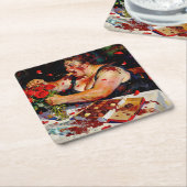 Contempt for Red Roses – A Portrait of Raw Anger スクエアペーパーコースター (アングル)