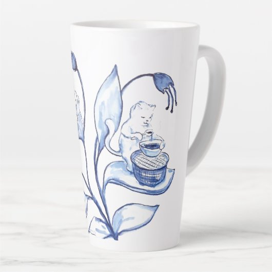 Content Cat Cup カフェラテマグ (右アングル)