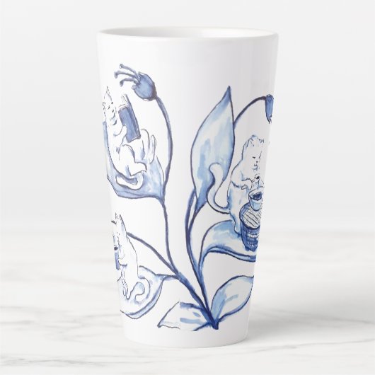 Content Cat Cup カフェラテマグ (正面)