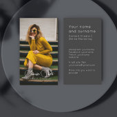 Content Creator add your photo Business Card 名刺