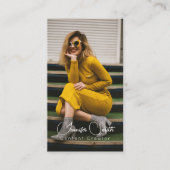 Content Creator add your photo Business Card 名刺 (正面)