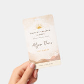 Content Creator Badge Photo QR Code Aesthetic バッジ (手持ち)