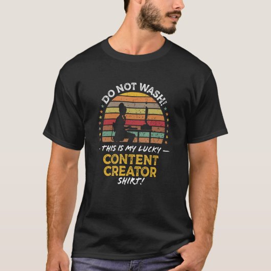 Content Creator Blogger Vlogger Podcast引用文Grep Tシャツ (正面)