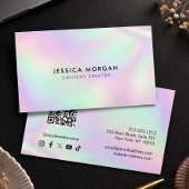 Content Creator QR Code Minimalist 名刺