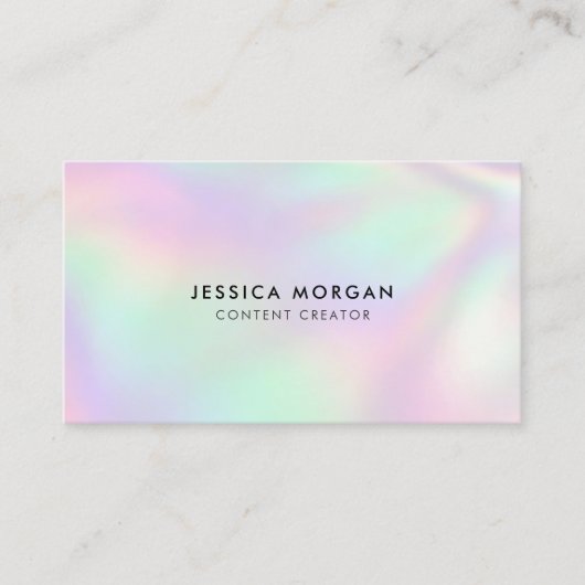 Content Creator QR Code Minimalist 名刺 (正面)