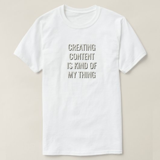 Content Creator  Tシャツ (デザイン正面)