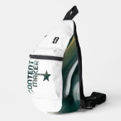 CONTENTMAKERスリングバッグトレンド抽象芸術グリーン スリングバッグ (右コーナー)