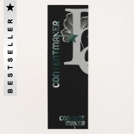 CONTENTMAKERヨガマット抽象芸術グリーンエメラルド ヨガマット