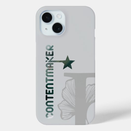 CONTENTMAKER iPhoneケーストレンド抽象芸術緑 Case-Mate iPhoneケース (裏面)