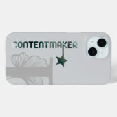 CONTENTMAKER iPhoneケーストレンド抽象芸術緑 Case-Mate iPhoneケース (裏面 (横))