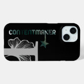 CONTENTMAKER iPhoneケーストレンド抽象芸術緑 Case-Mate iPhoneケース (裏面 (横))