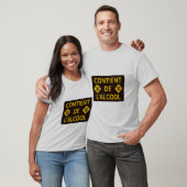 contient alcool biere chope binouze mousse humour tシャツ (ユニセックス)