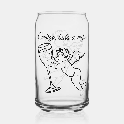 Contigo, todo es mejor ガラス缶 (裏面)