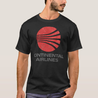 Continental Airlines Vintage Aviation  Classic T-S Tシャツ