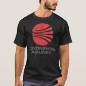 Continental Airlines Vintage Aviation    Tシャツ (正面)