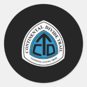 Continental Divide Trail Sign Usa  ラウンドシール (正面)