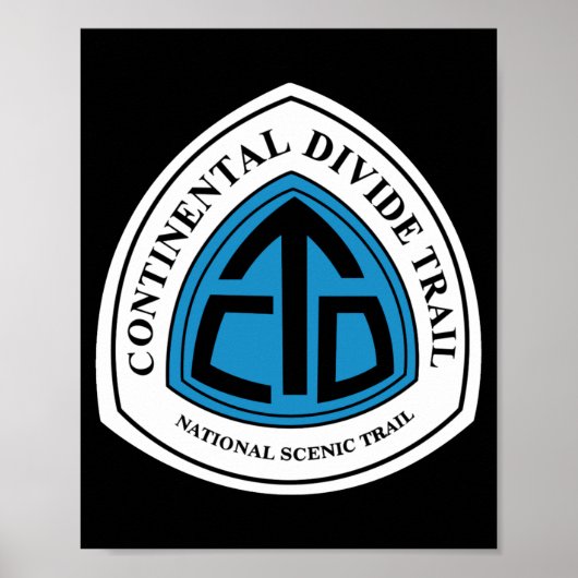 Continental Divide Trail Sign Usa _1  ポスター (正面)