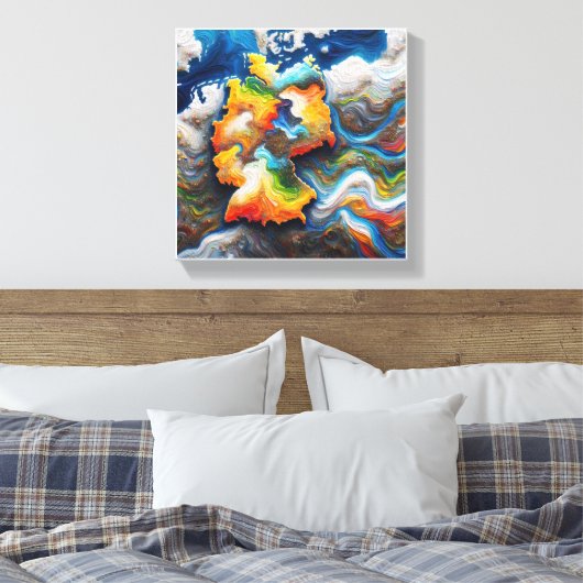 continental pulse キャンバスプリント (インサイチュ (寝室))