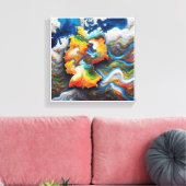 continental pulse キャンバスプリント (インサイチュ (リビング))