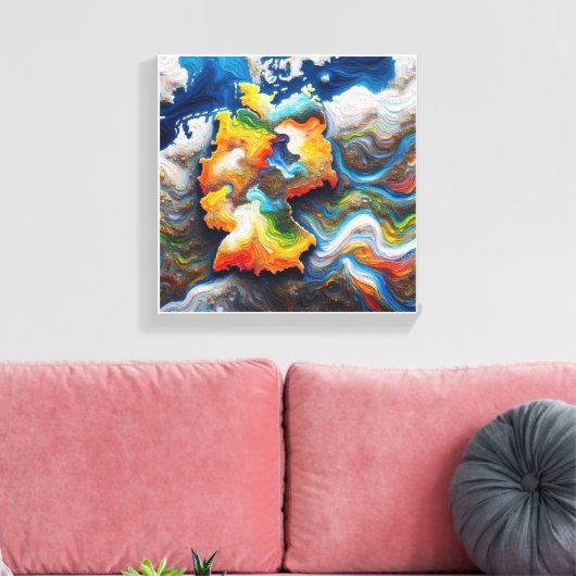 continental pulse キャンバスプリント (インサイチュ (リビング))