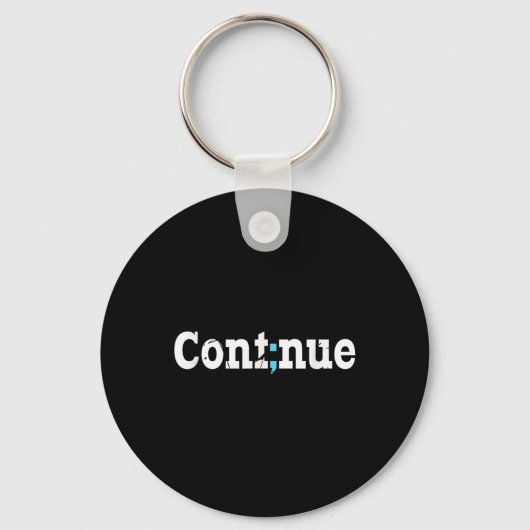 Continue Semicolon Mental Health認識度 キーホルダー (正面)