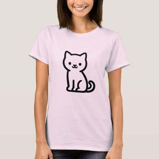 Contour Kitten of the Softline Whisper Tシャツ (正面)