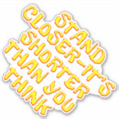 Contour Stickeより短いスタッ考えプ。 シール (正面)