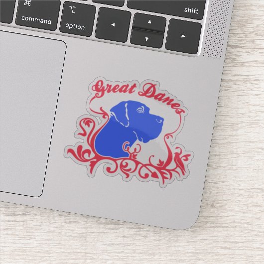 Contour Sticker ふざけた グレートデン シール (詳細)