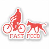 Contour Sticker ふざけた グレートデン シール (正面)