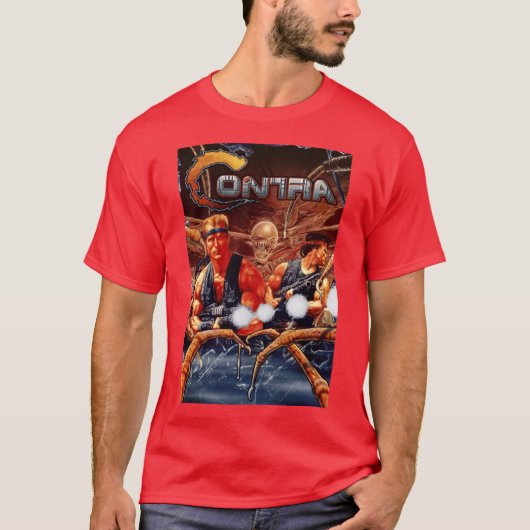 Contra Cover HD レトロ Tシャツ (正面)