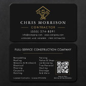 Contractor Black Gold QR Code 名刺